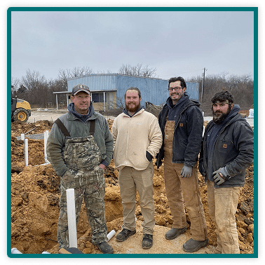 workers smiling on job site